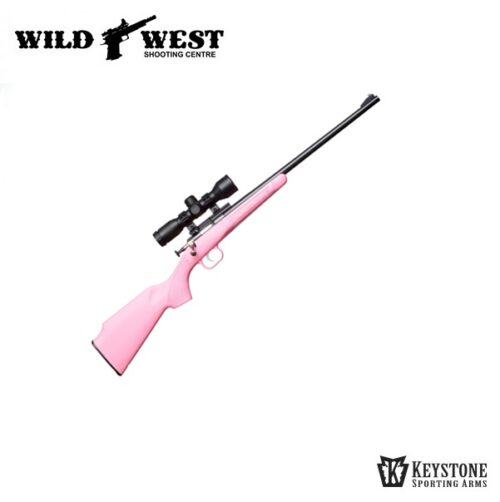 Keystone Crickett Pink Scope Combo .22LR Youth Wild West