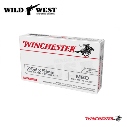 Winchester Wm80 7.62x51mm NATO 149 Gr. - 20 Rounds