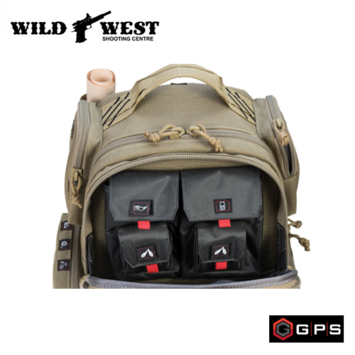 GPS Tactical Range Backpack Holds 2 Handguns Wild West