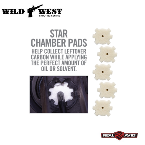Real Avid AR15 Star Chamber Cleaning Pads - 20 Pack