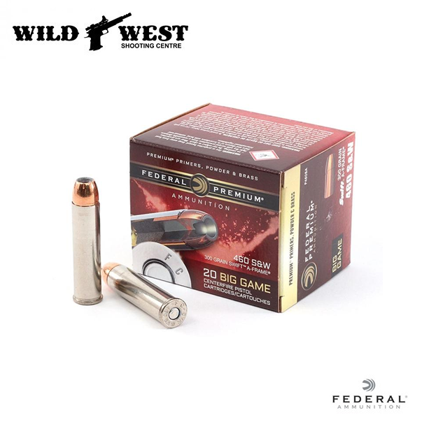 Federal Premium .460 S&W 300 gr. Swift A-Frame – 20 Rounds