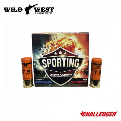 Challenger Sporting 12ga. 2-3/4″ #7.5 1oz. Hi Brass 1300FPS - 250 Rounds