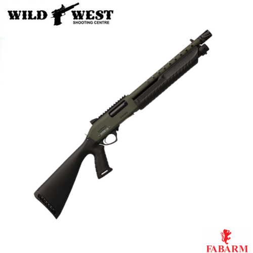 Fabarm Martial Ultrashort Pump-Action 12ga. 14" - O.D. Green