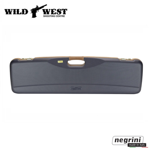 Negrini 1605LX/5138 Hunting Shotgun 1 Gun Hard Case 28" + Ext. Chokes - Navy/Tobacco Ext. Leather/Navy int.