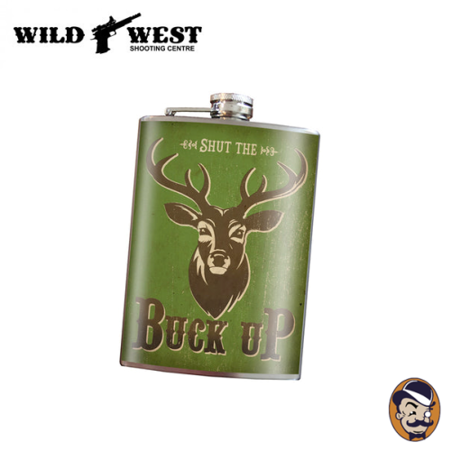 Lucky Jack "Shut The Buck Up" 8oz. Flask