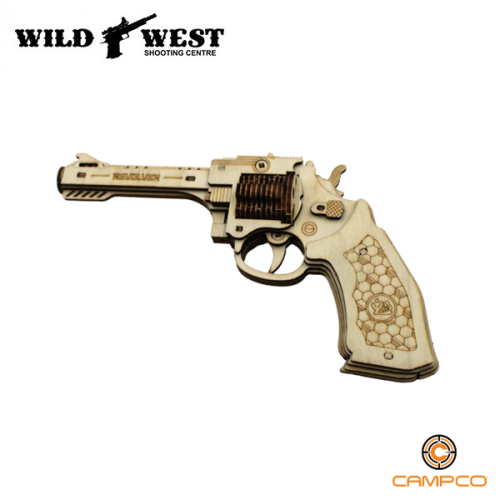 CampCo Revolver Wood Puzzle Gun