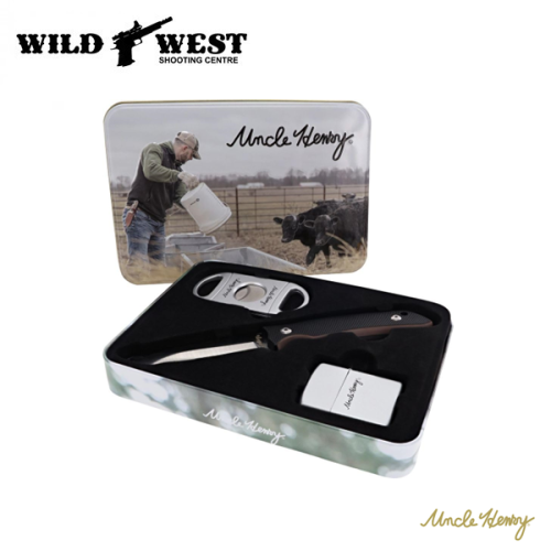 Uncle Henry Knife w/ Cigar Cutter & Light Combo EDC Gift Set