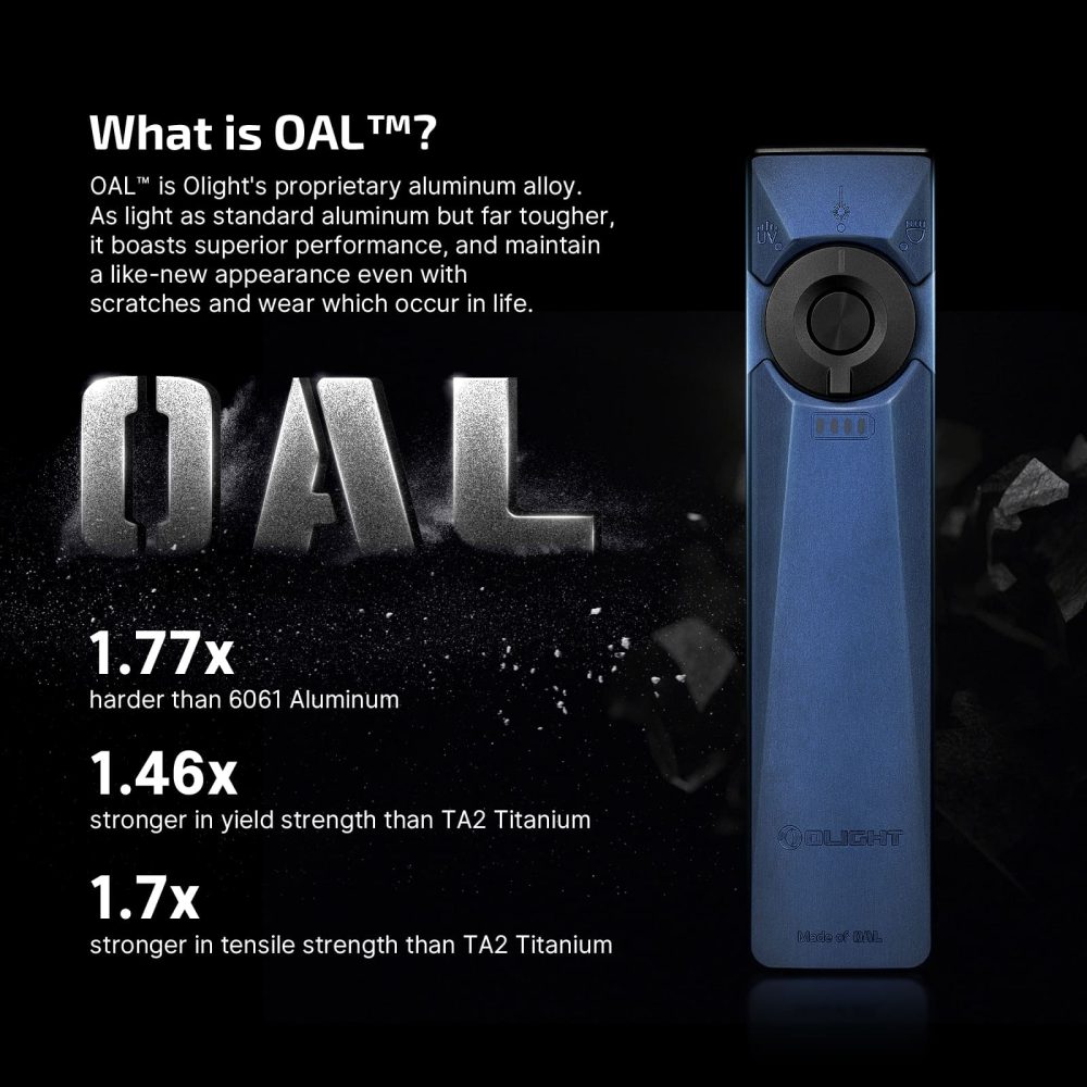 Olight Arkfeld Ultra 3 in 1 EDC Flashlight w/ O Aluminum Material - Navy Blue - Image 3
