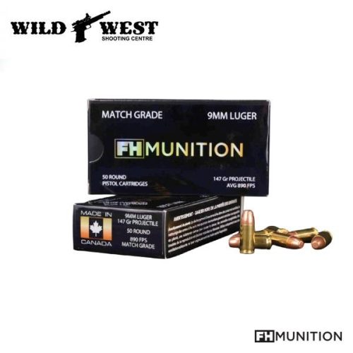 FH Munition 9mm 147gr. RNFP Match-Grade Ammunition