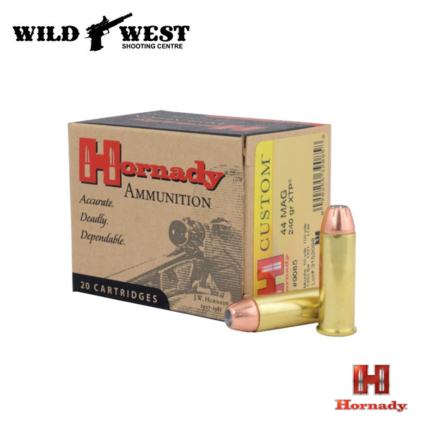 Hornady 9085 XTP Custom Pistol Ammo 44 MAG, 240 Gr, 1350 fps, 20 Rnd