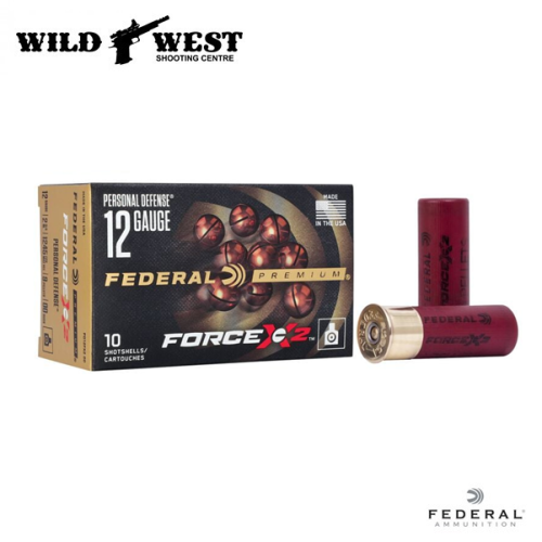 Federal PD12FX2 FORCE X2 12ga. 00-Buck Shot 2-3/4" 10 Rnds