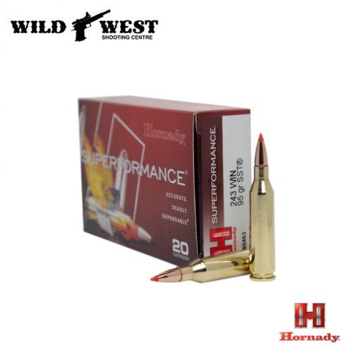 Hornady 80463 Superformance Rifle Ammo .243win 95gr. SST 3185fps