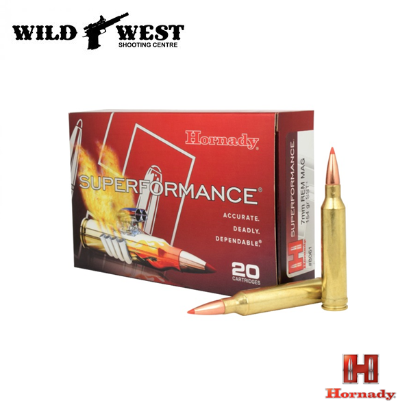 Hornady 8061 Superformance Rifle Ammo 7mm Mag , 154gr. SST, 3100fps