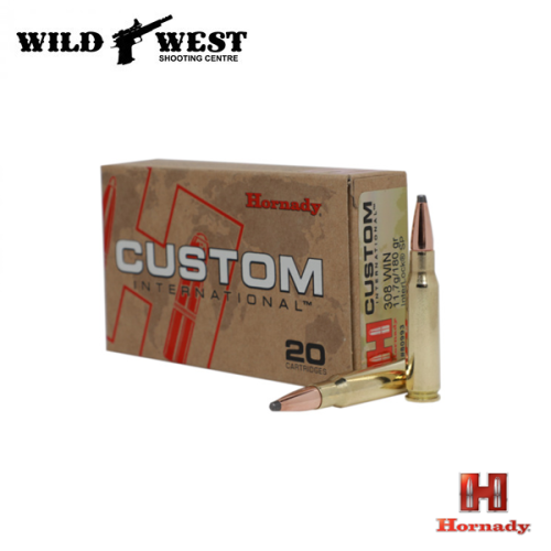 Hornady 80993 Custom International Rifle Ammo 308 WIN, SP, 180gr.