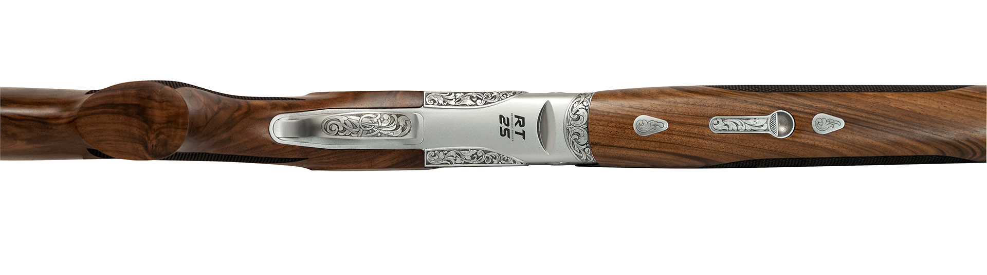 Kizilkaya RT25 LX White 12ga. Over/Under Partially Engraved 30" - Image 2