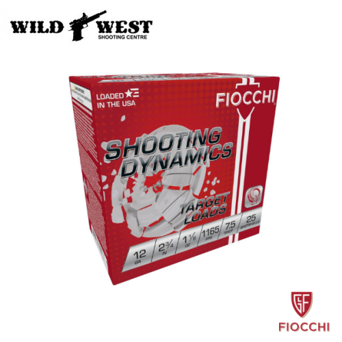 Fiocchi Shooting Dynamics 12ga. 2-3/4" 1-1/8oz. #8 - 250 Rounds