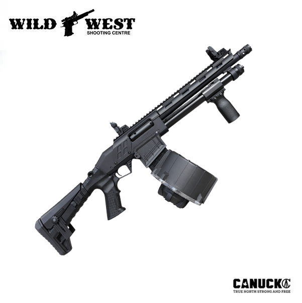 Canuck Recon 3 Mag-Fed Pump Action 12ga. 3" 9" Barrel - Blk